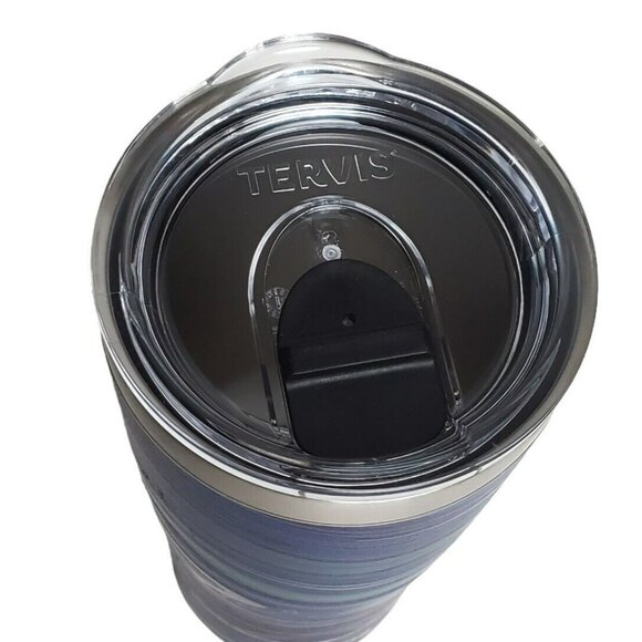 Tervis Tumbler Aqua Gate V3 Insulated Travel Sip Cup Blue Purple Teal Swirl 20oz - Picture 6 of 14